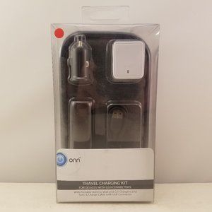 ONN USB Travel Charging Kit for Devices w/ USB Connectors